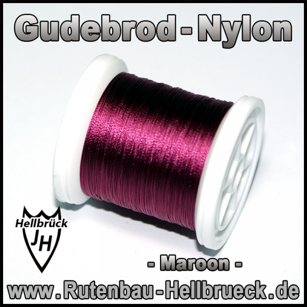 Gudebrod Bindegarn - Nylon - Farbe: Maroon